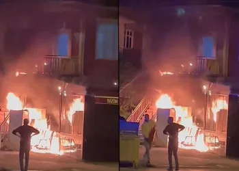 Lokantada korkutan yangın