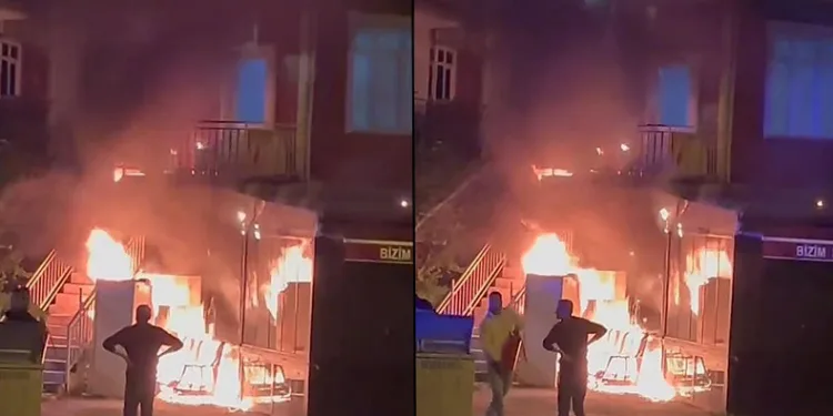 Lokantada korkutan yangın
