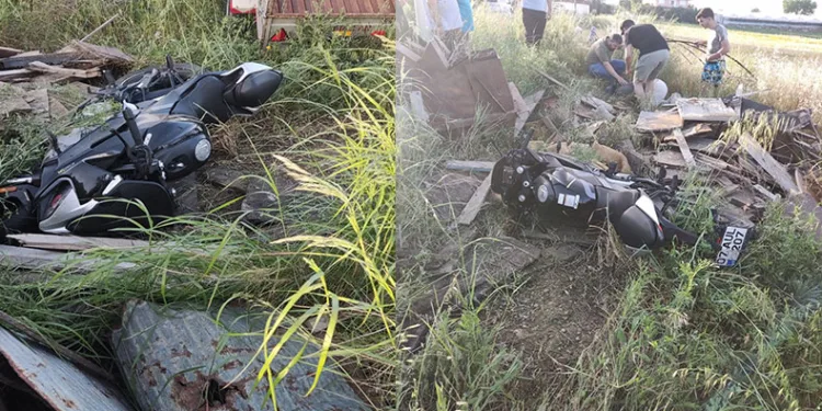 Kuaför çift motosiklet kazasında yaralandı