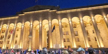 Gürcistan’da, protestolar devam ediyor