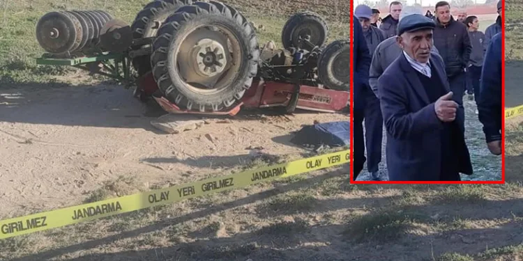 Devrilen traktörün altına kalan şahıs hayatını kaybetti