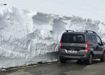 Ardahan’da kar, insan boyunu aştı