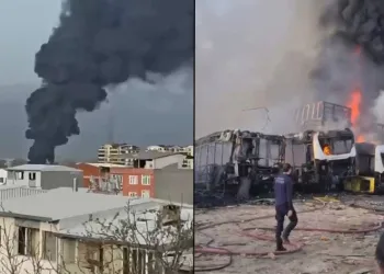 Bursa’da 6 otobüs alev alev yandı