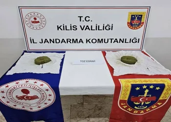 Kilis’te 1 kilo 100 gram esrar ele geçirildi