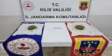 Kilis’te 1 kilo 100 gram esrar ele geçirildi