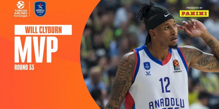 THY Euroleague’de 33. haftanın MVP’si Will Clyburn oldu