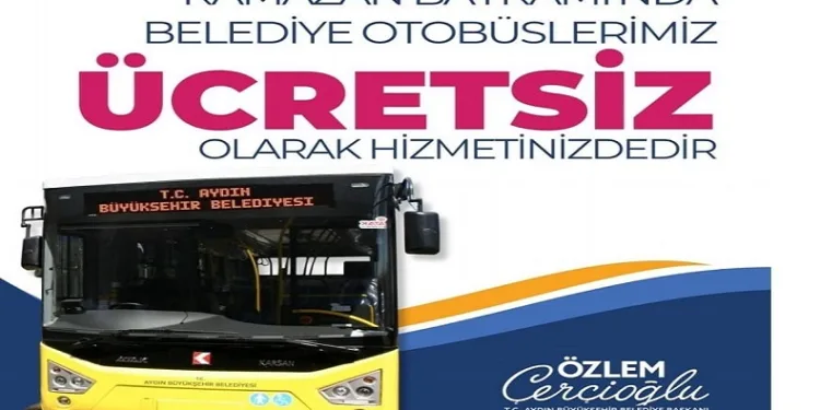 Aydın’da otobüsler bayram boyunca ücretsiz olacak