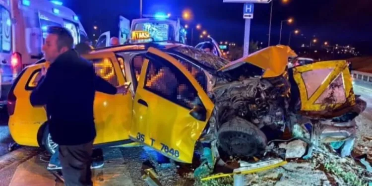 İzmir’deki ticari taksi kazasında ölü sayısı 2’ye yükseldi