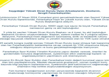 Sevil Becan, Fenerbahçe Yüksek Divan Kurulu Başkanlığı’na aday olduğunu duyurdu