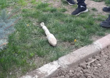 Kazıda anti-tank mermisi bulundu