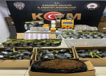 Karabük’te 58 bin makaron ile 22 kilogram tütün ele geçirildi