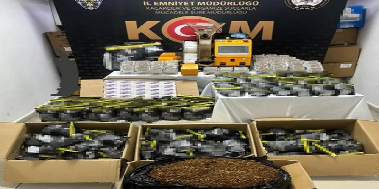Karabük’te 58 bin makaron ile 22 kilogram tütün ele geçirildi