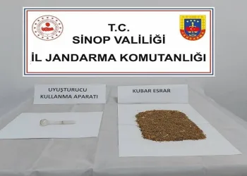 Sinop’ta 83 gram kubar esrar ele geçirildi