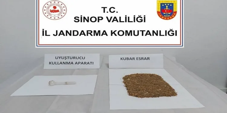 Sinop’ta 83 gram kubar esrar ele geçirildi