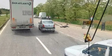Duble yolda motosiklet ile tır çarpıştı: 1 ölü