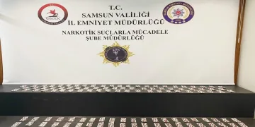 Samsun’da 1833 adet sentetik ecza ele geçirildi