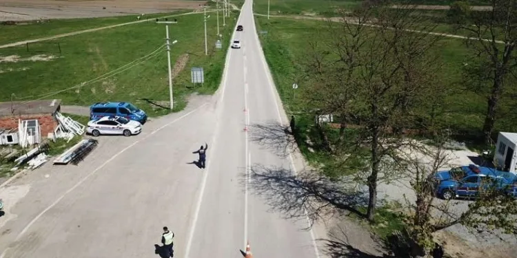 Jandarmadan dron destekli trafik denetimi