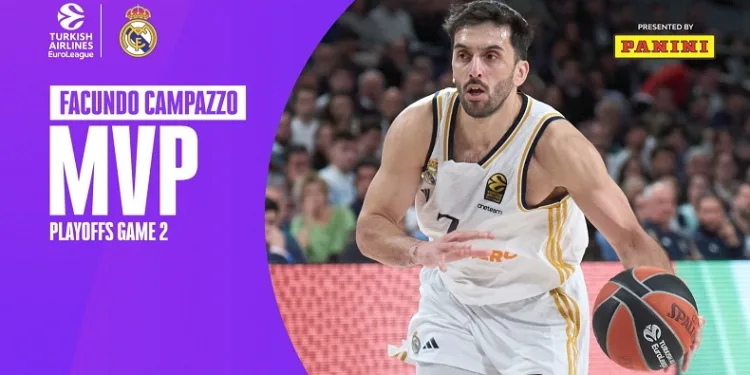 THY Euroleague’de play-off 2. maçların MVP’si Facundo Campazzo