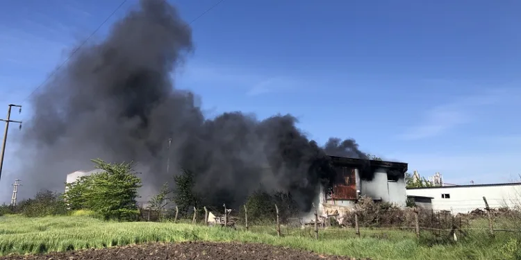 Tekirdağ’da fabrikada korkutan yangın