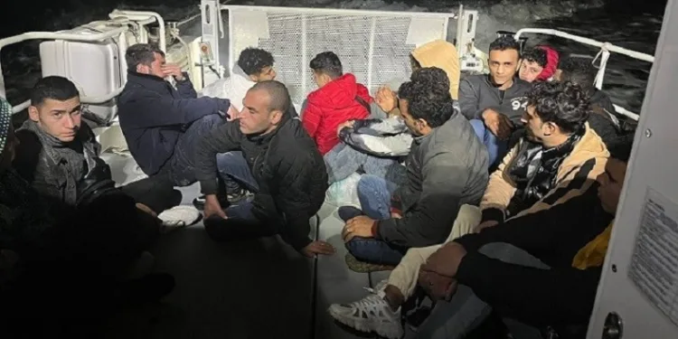 Bodrum’da 17 düzensiz göçmen yakalandı