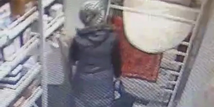 Hırsızı çaldığı ürünlerin alarmları ele verdi