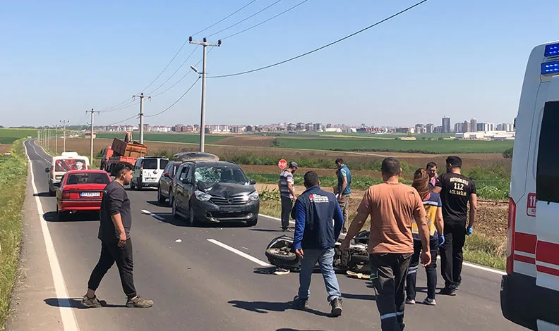 Çorlu’da trafik kazası: 2 yaralı