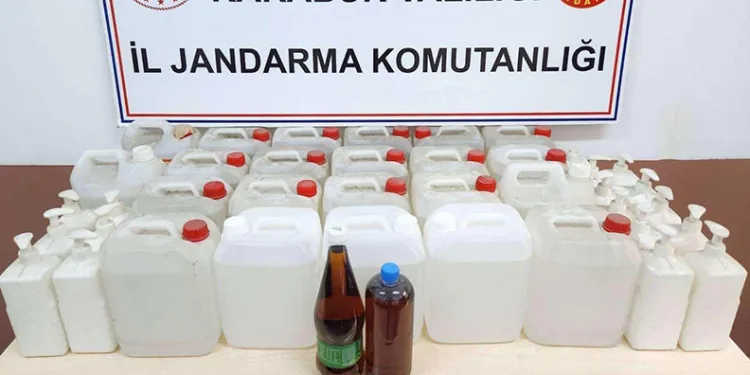 Karabük’te sahte alkol operasyonu