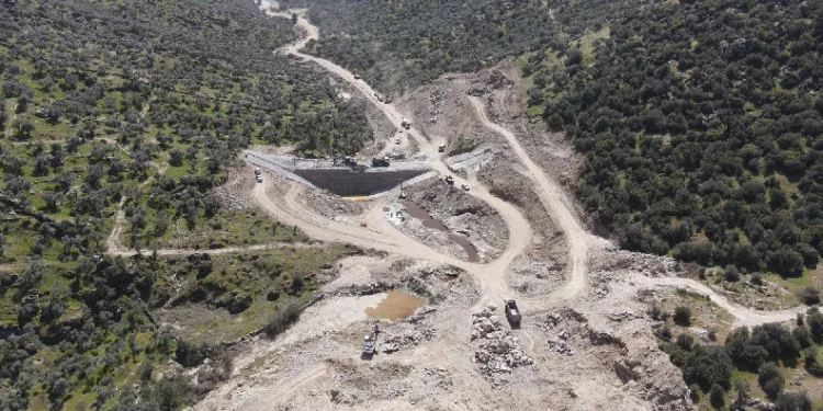 Çine’de gölet çalışması