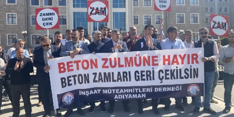 Adıyaman’da hazır beton fiyatlarına tepki