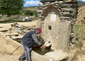 200 yıllık çeşme yeniden hayat buldu