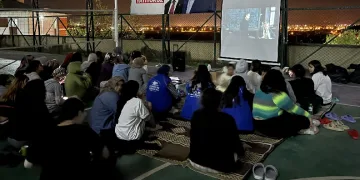 Açık hava sinema etkinliği düzenlendi