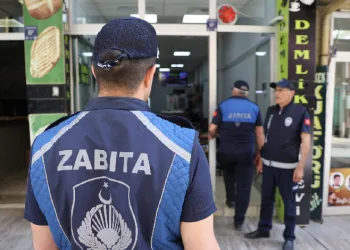 Elazığ’da kaldırım işgaline yönelik denetim
