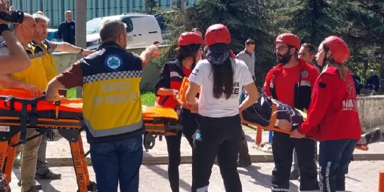 ESOGÜ Hastanesi’nde yangın tatbikatı