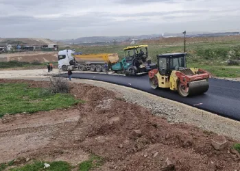 Kirazpınar’da üstyapı çalışması