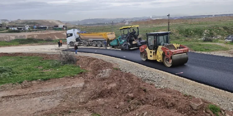 Kirazpınar’da üstyapı çalışması