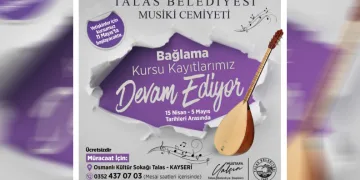 Talas Musiki Cemiyeti’nde bağlama kursu