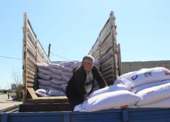 Büyükşehir Belediyesi’nin süt yemi desteği
