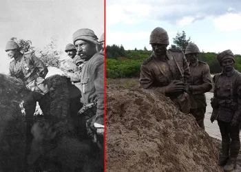 109 yıl önce fotoğrafının çekildiği noktaya anıt yapıldı