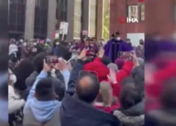 Gazze protestolarına polis müdahalesi