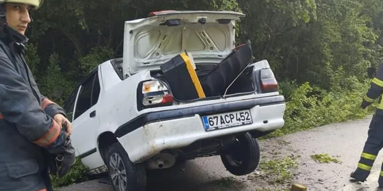Zonguldak’ta trafik kazası; 2 yaralı