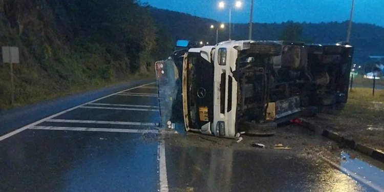 Zonguldak’ta trafik kazası: 1 yaralı