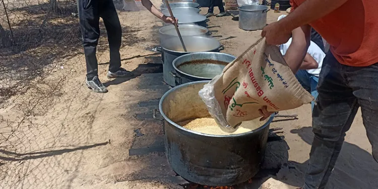 Kızılay, Gazze’de 10 bin kişi kapasiteli aşeviyle yeniden hizmet vermeye başladı