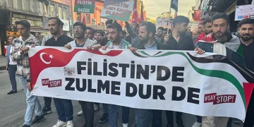 Zonguldak’ta Filistin’e destek yürüyüşü