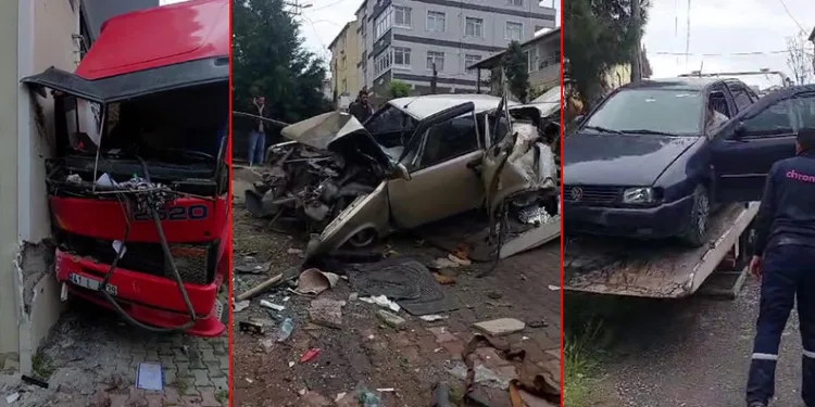 Feci kaza: Ortalık savaş alanına döndü