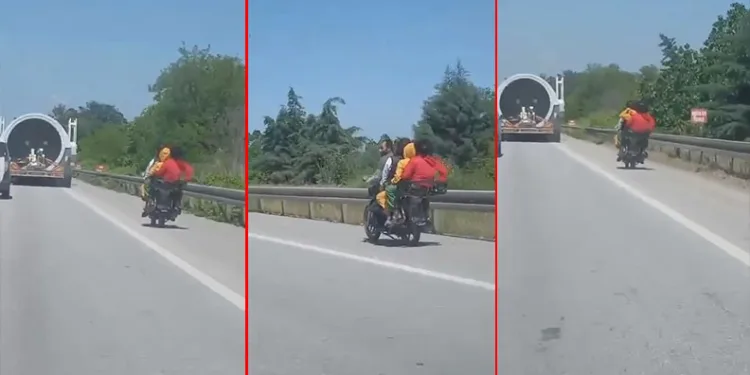 Bursa’da tehlikeli yolculuk