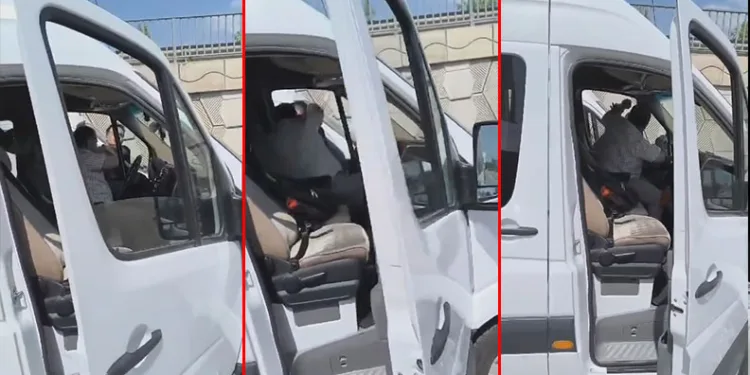 Bursa’da dolmuş şoförlerinin kavgası kamerada