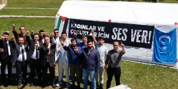 BBP’den Filistin destek çadırına ziyaret