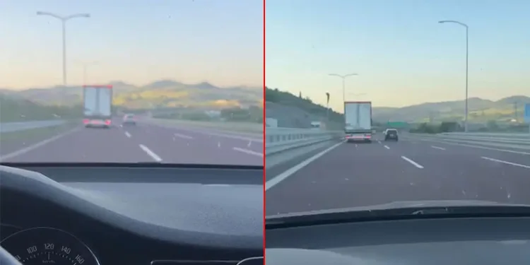 Bursa’da TIR şoförü canını hiçe saydı, ibreyi 180’e dayadı