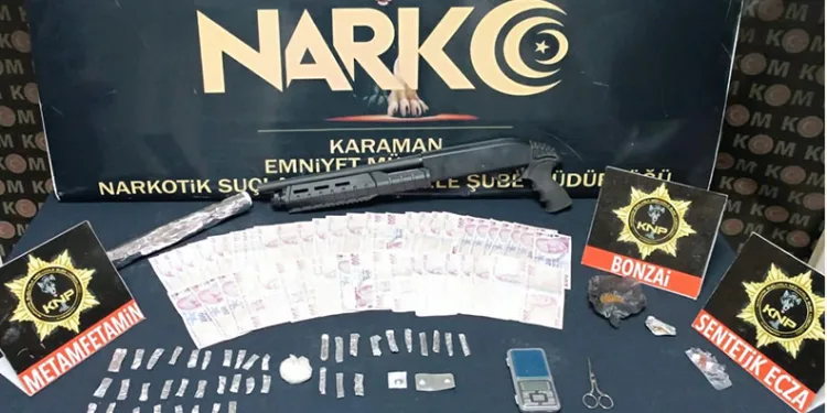 Karaman’da 4 kişi uyuşturucudan tutuklandı