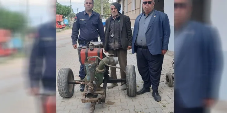 Bursa’da tarladan su motoru çalan hırsızlar yakalandı